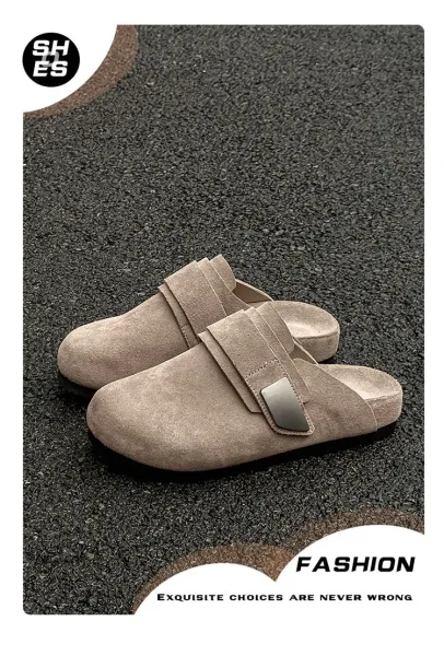 Design Suede Clog Slipper Black - 2