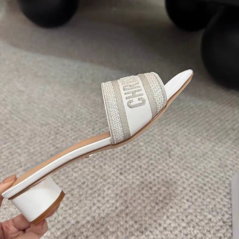 Dior J'Adior Slide Sandals Gold Metallic - 19