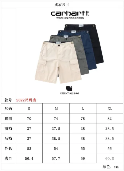Carhartt Work In Progress Cargo Shorts Navy - 2