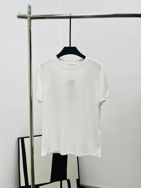 HANE Embroidered Rose Logo Black T-Shirt - 6