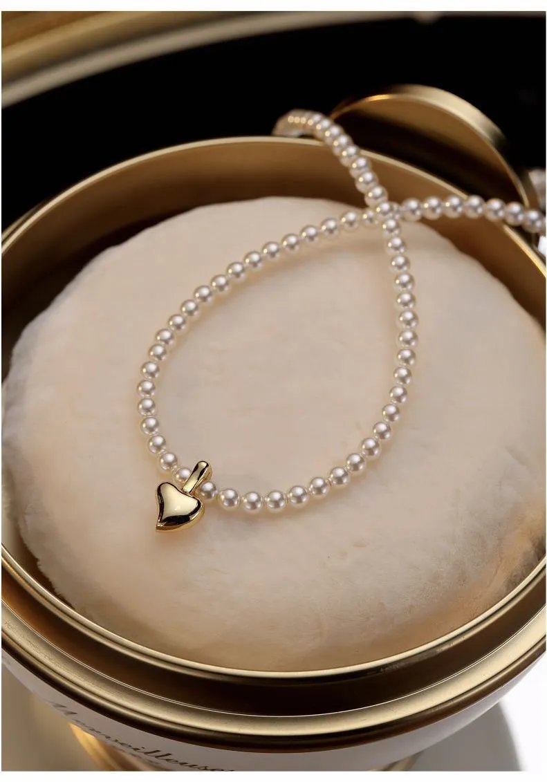 Design Double Strand Pearl Necklace White Jewelry - 5