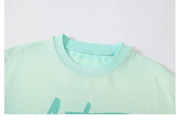 Design boothroyd Gradient Print T-Shirt in Mint Green T-Shirts - 39