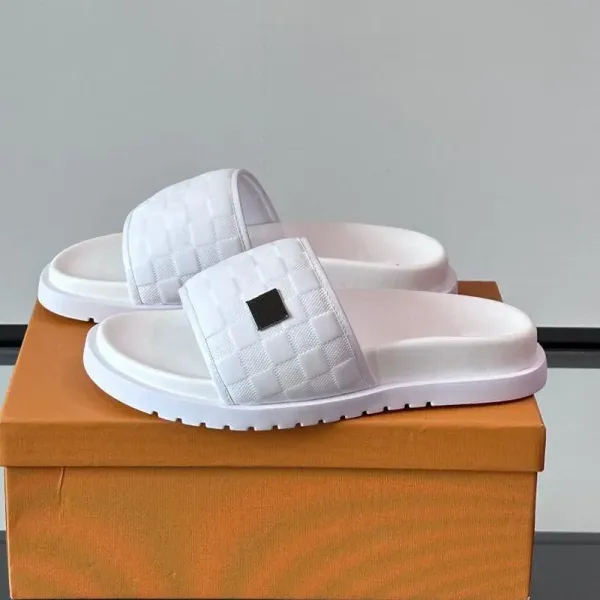 Bottega Veneta Cassette Slide White Slippers - 1