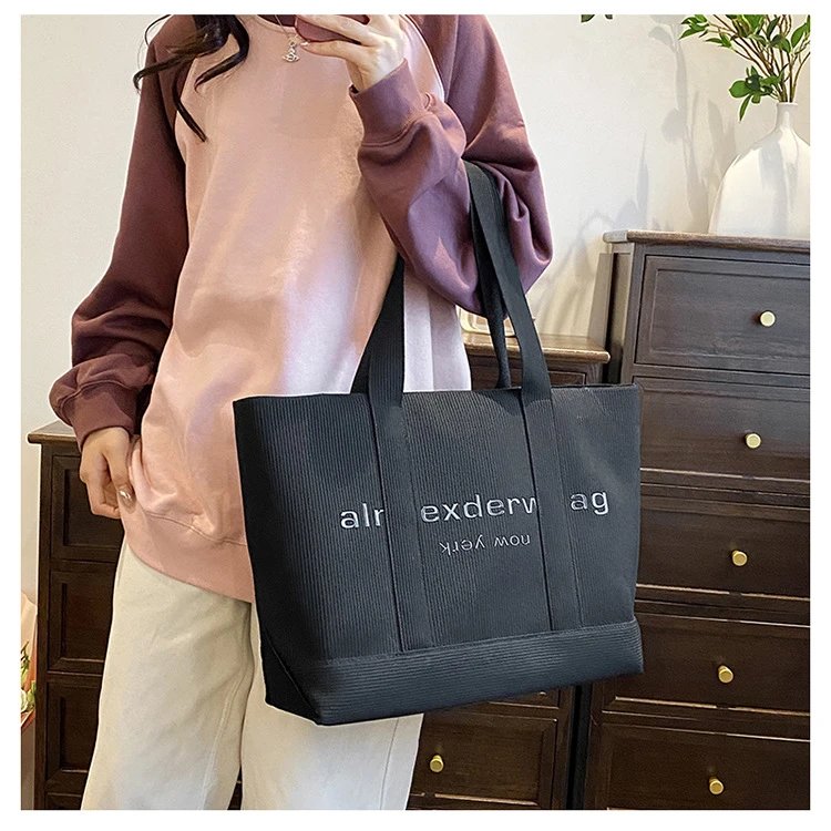 Design Luyuqianduo Mini Tote Bag Black Handbag Handbags - 11