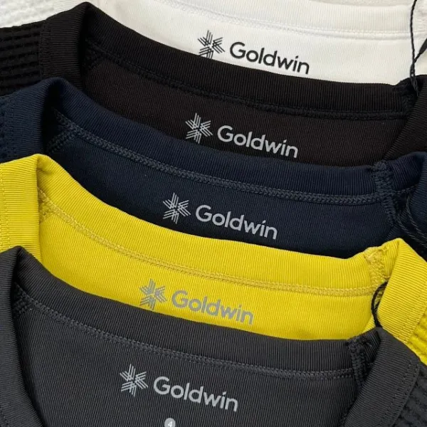 Design Goldwin0 Waffle Knit Long Sleeve Top Navy, Blue, Lime, Gray, White Tops - 28