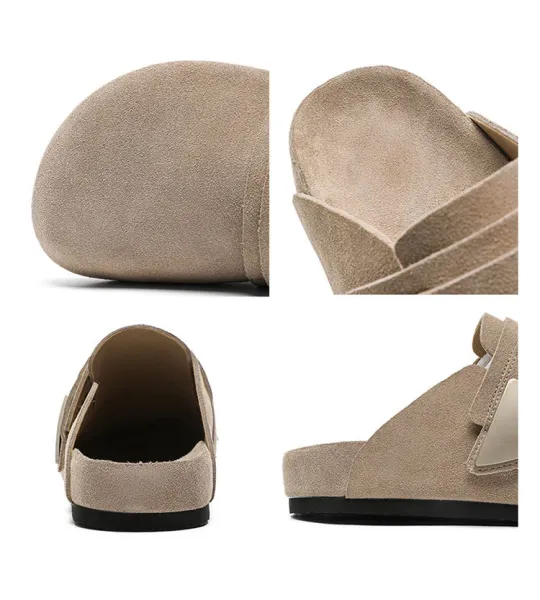 Design Suede Clog Slipper Black - 4