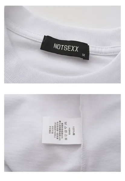 Design NOTSEXX Yin Yang Acid Wash Long Sleeve T-Shirt Black T-Shirts - 7