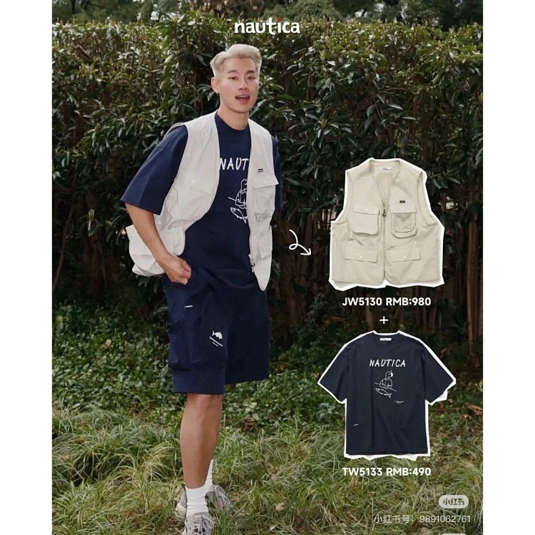 Design Nautica Utility Cargo Shorts Navy Shorts - 9
