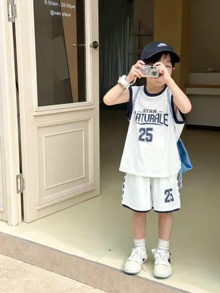 Design Star Nature 25 Basketball Jersey Set Navy Blue - 18