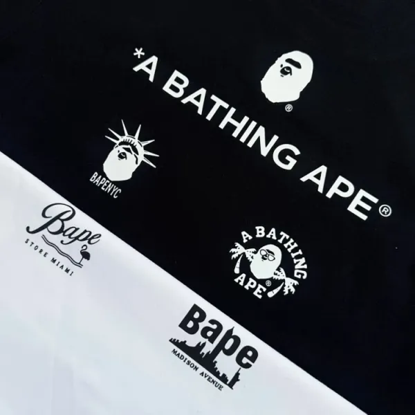 A Bathing Ape x Supreme Collaboration Graphic T-Shirt White - 17