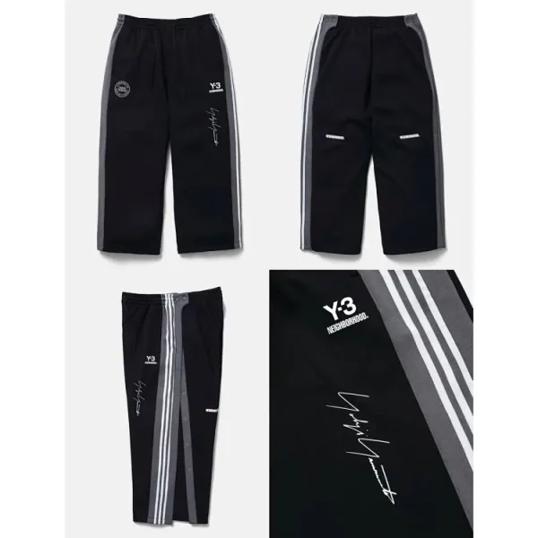 Adidas Y-3 x Neighborhood Track Jacket and Pants Black Gray Set Tracksuit - 8