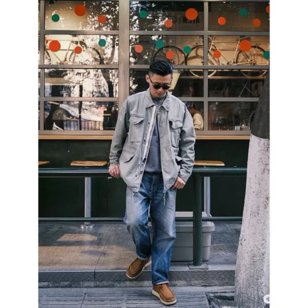 Carhartt Work In Progress M-65 Field Jacket Olive Green Jacket Outerwear - 8