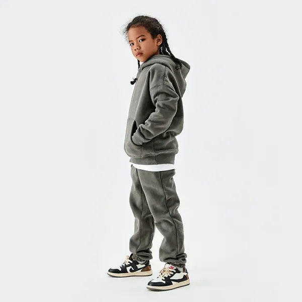 Fear of God Essentials Oversized Hoodie and Sweatpants Set Olive Gray - 1