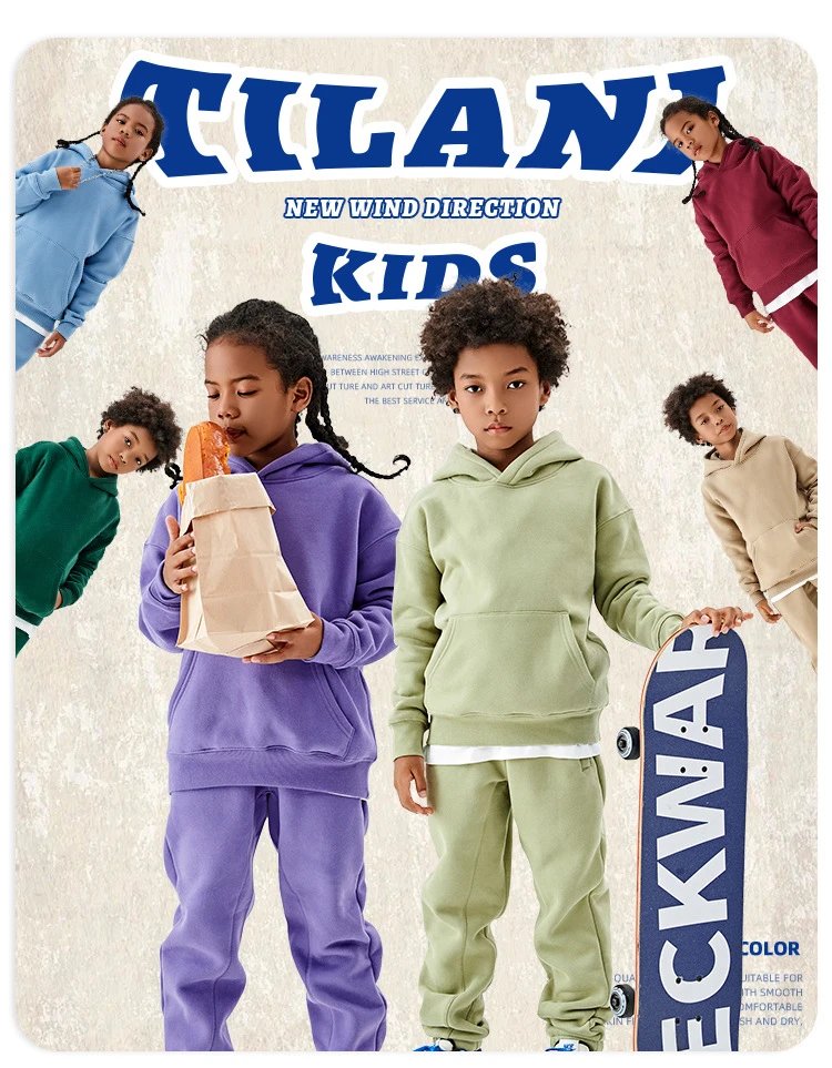 Essentials Oversized Hoodie and Sweatpants Set Yellow Kids - 5