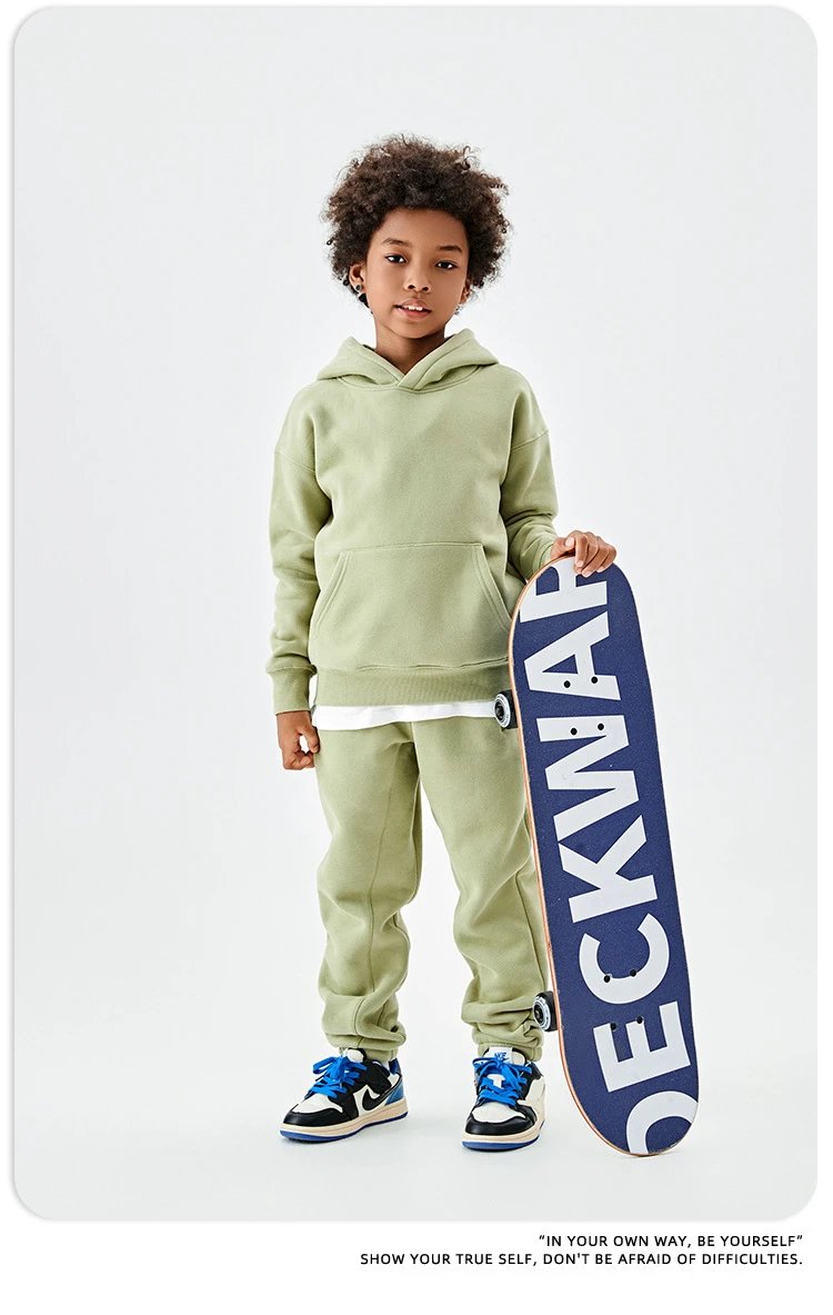 Essentials Oversized Hoodie and Sweatpants Set Yellow Kids - 13