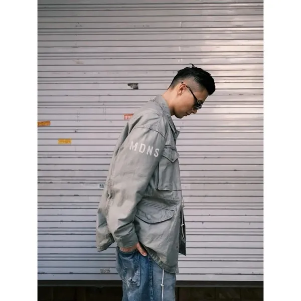 Carhartt Work In Progress M-65 Field Jacket Olive Green Jacket Outerwear - 14