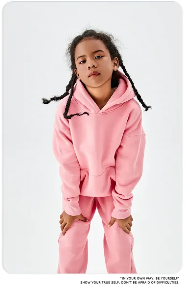 Essentials Oversized Hoodie and Sweatpants Set Yellow Kids - 29
