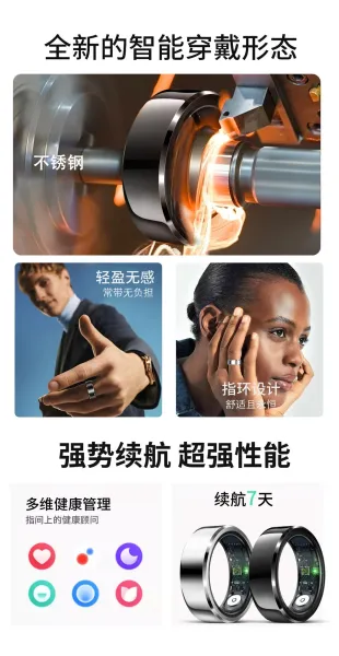 Apple Watch Ring Silver Smart Ring Electronics - 5