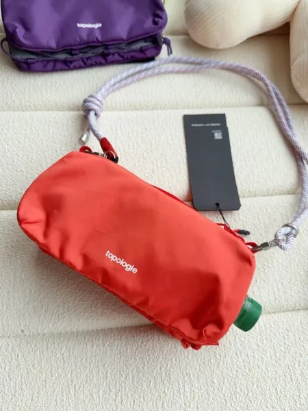 Design Topologie Water Bottle Bag Medium Purple Crossbody Bag Crossbody Bags - 22