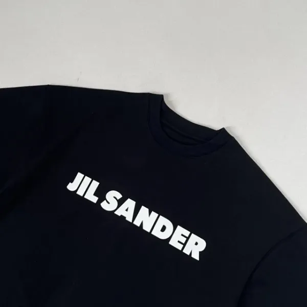Jil Sander Logo Print Oversized T-Shirt Navy - 21