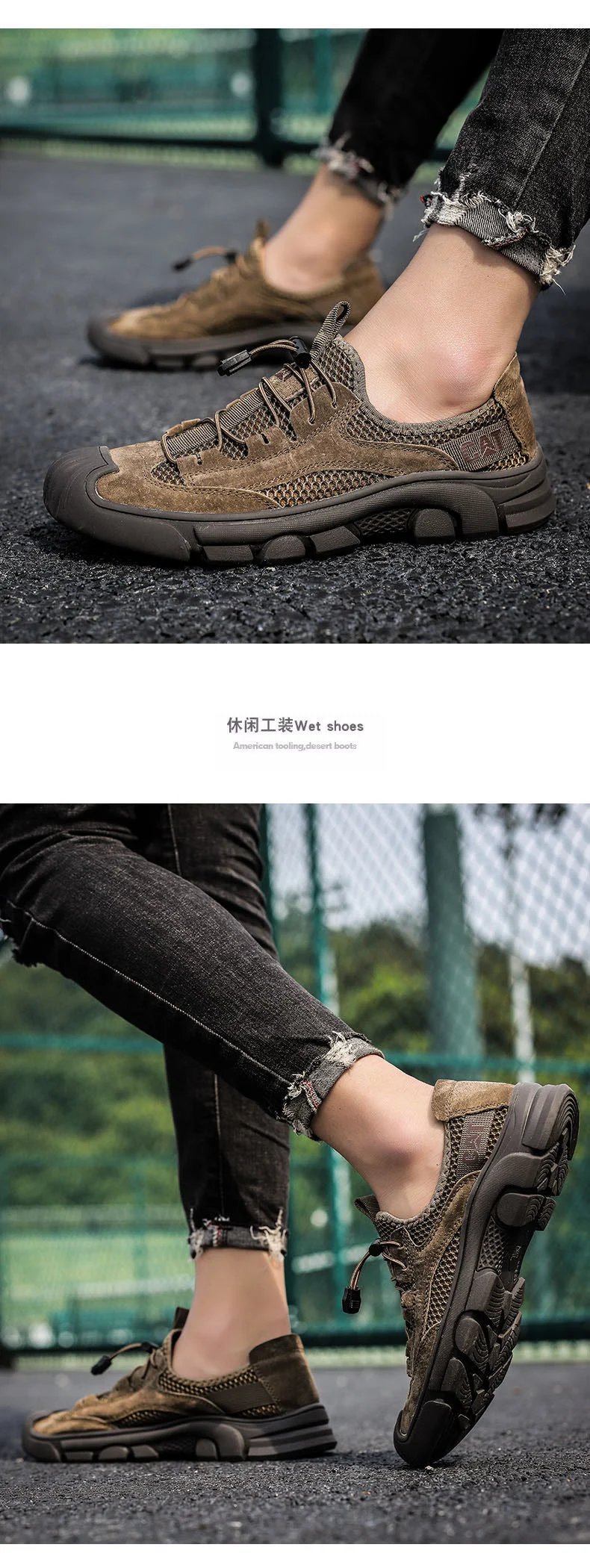 Design CAT Mesh Hiking Sandal Gray Black Shoes Sandals - 9