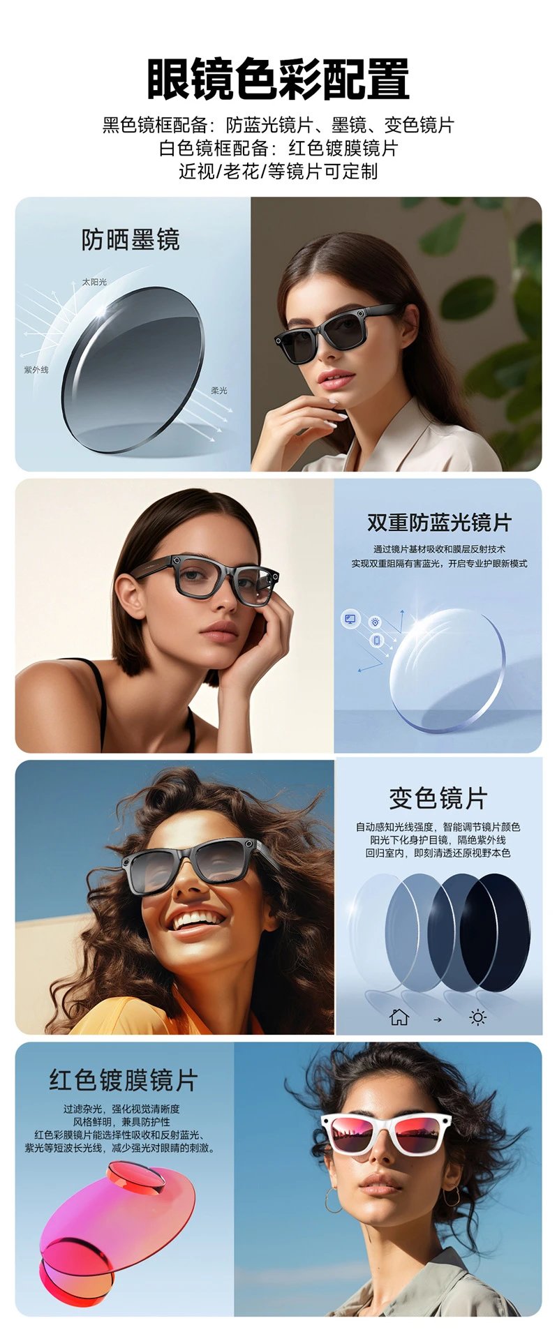Design Snapchat Spectacles White Red Mirror Lens Smart Sunglasses Eyewear - 29