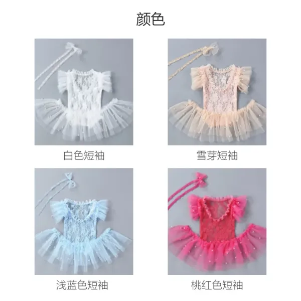 Design Lace Tutu Set White Dress - 10