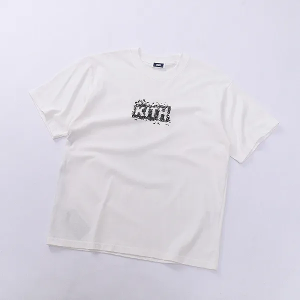Kith Distressed Logo White T-Shirt - 1