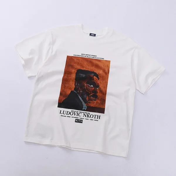 Kith x Ludovic Nkoth Artist Series White T-Shirt - 1