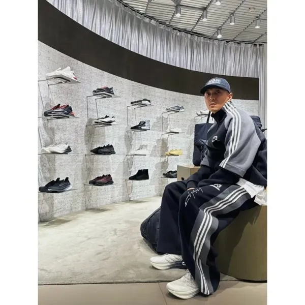 Adidas Y-3 x Neighborhood Track Jacket and Pants Black Gray Set Tracksuit - 15
