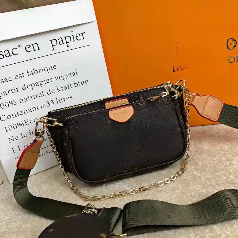 Louis Vuitton Multi Pochette Accessoires Black Monogram Empreinte Crossbody Bag