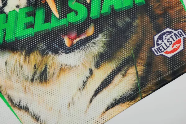 Hellstar Tiger Print Mesh Jersey Black / Green / White - 7
