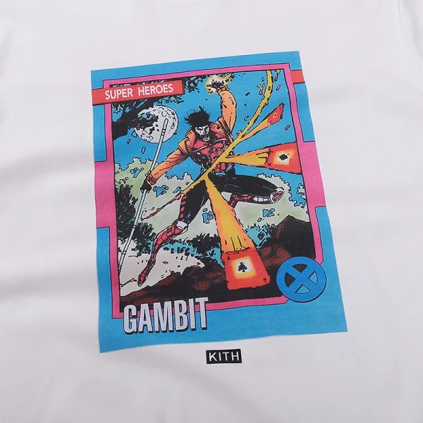 Kith x Marvel Gambit Super Heroes Graphic T-Shirt White - 22