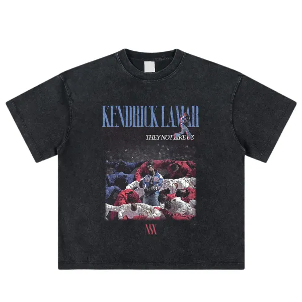 Design Kendrick Lamar They Not Like Us Graphic T-Shirt Black T-Shirts - 1