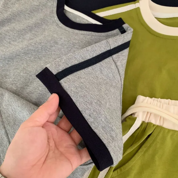 Alo Yoga Essential Stripe Set Gray - 10