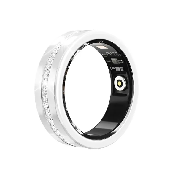 Design Smart Ring with Crystal Accents Rose Gold Smart Ring Jewelry - 26