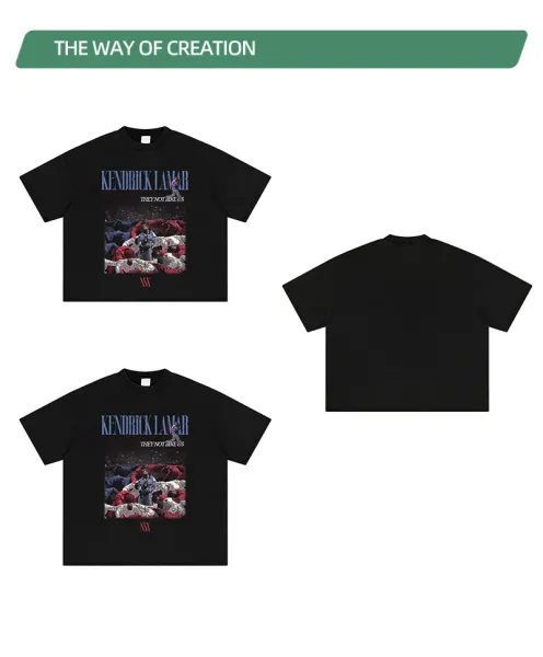 Design NSX Made x K. Lamar Graphic Print White T-Shirt T-Shirts - 11