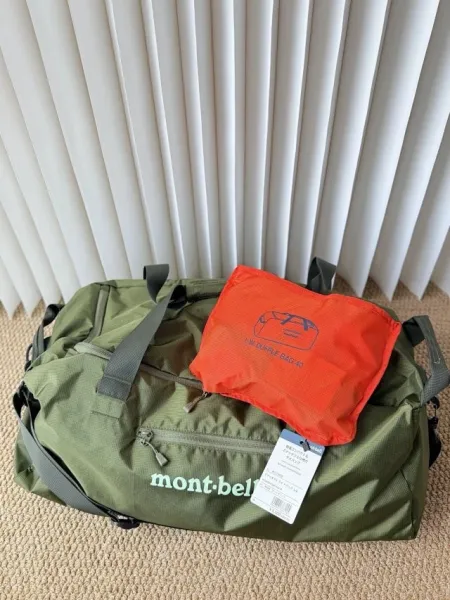 Design Montbell 40L Duffle Bag Navy Blue Travel Gym Bag Duffle Bag - 42