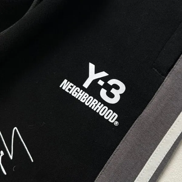 Adidas Y-3 x Neighborhood Track Jacket and Pants Black Gray Set Tracksuit - 44