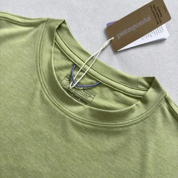 Patagonia Running Through the Mind, Body and Spirit T-Shirt Olive Green T-Shirt - 32