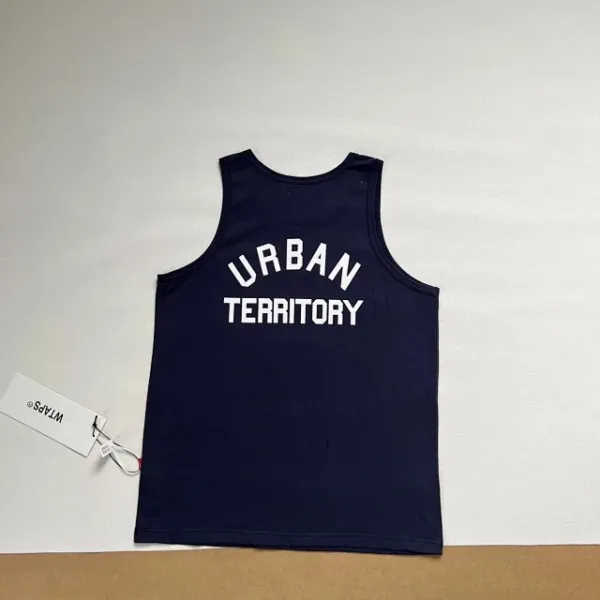 A Bathing Ape WTAPS Arch Logo Tank Top in White, Gray, Navy, and Army Green Vest Top - 20