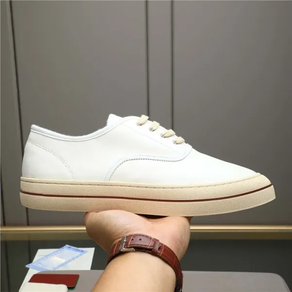 Design Low-Top Canvas Sneaker White Beige - 1