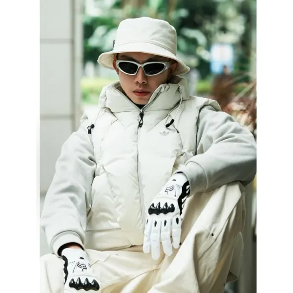Design Puffer Vest Multi-Color Layered Outerwear - 11