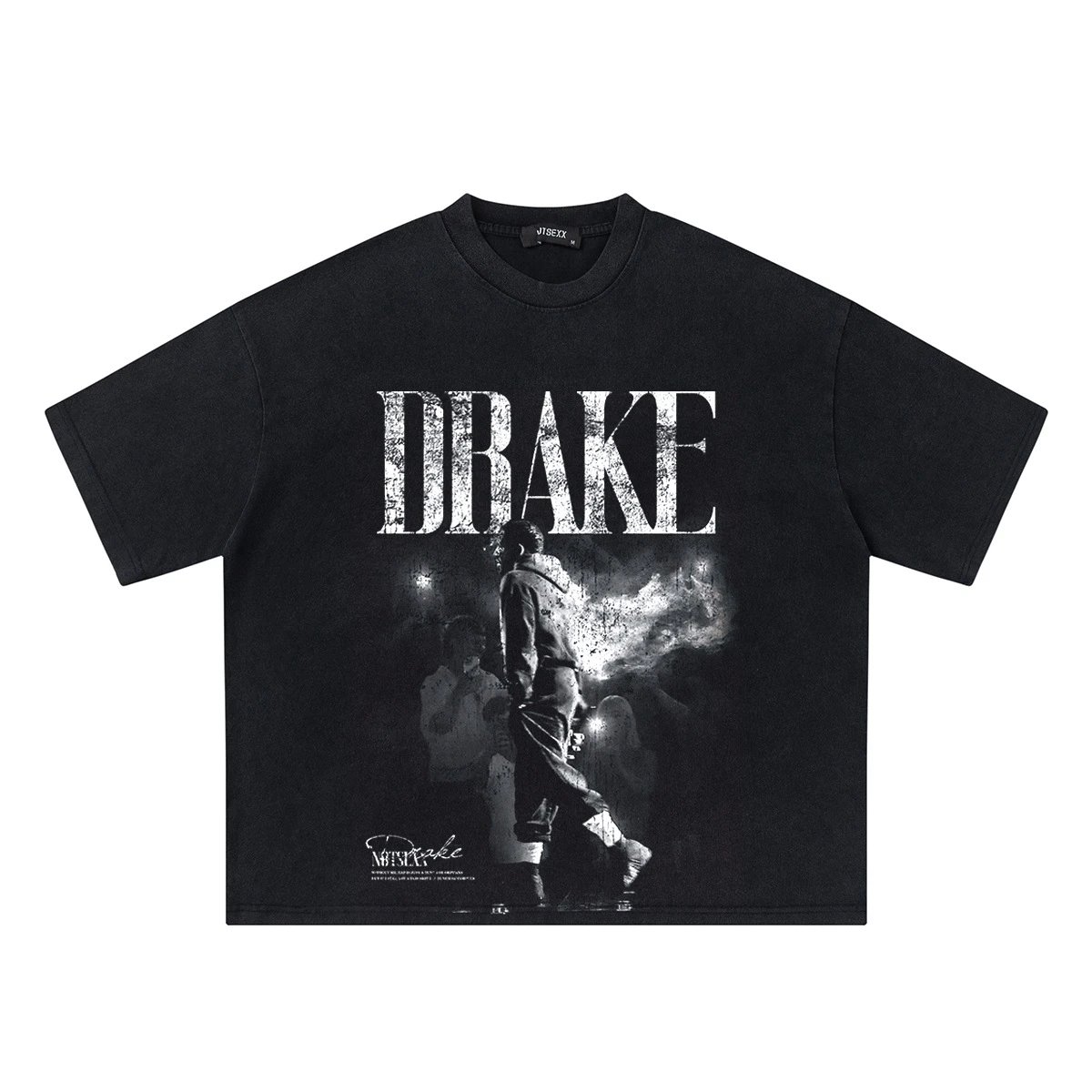 NOTSEXX Drake Black Graphic Oversized T-Shirt