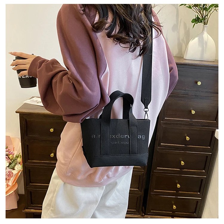 Design Luyuqianduo Mini Tote Bag Black Handbag Handbags - 13