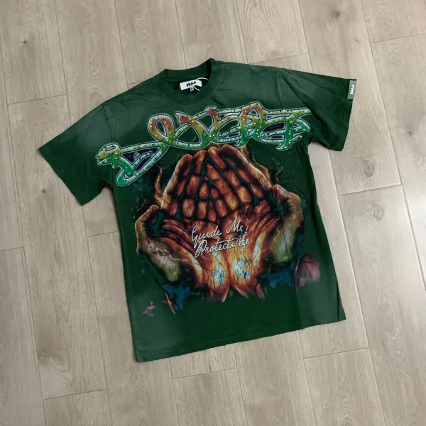 Design DUAA Truck Graphic Washed Brown T-Shirt T-Shirts - 7