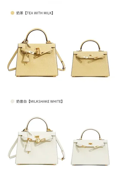 Hermès Kelly Mini Crocodile Gray Handbag - 31