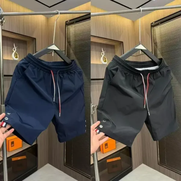 Thom Browne Drawstring Waist Shorts Black - 2