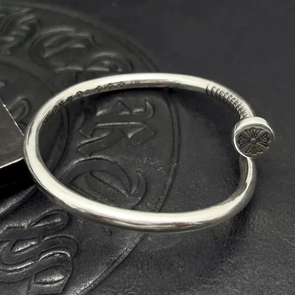 Chrome Hearts Nail Bracelet Silver Jewelry - 3