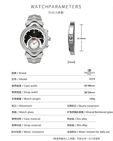 Design Precious Duke Chronograph Green Dial Silver Watch Watches - 11